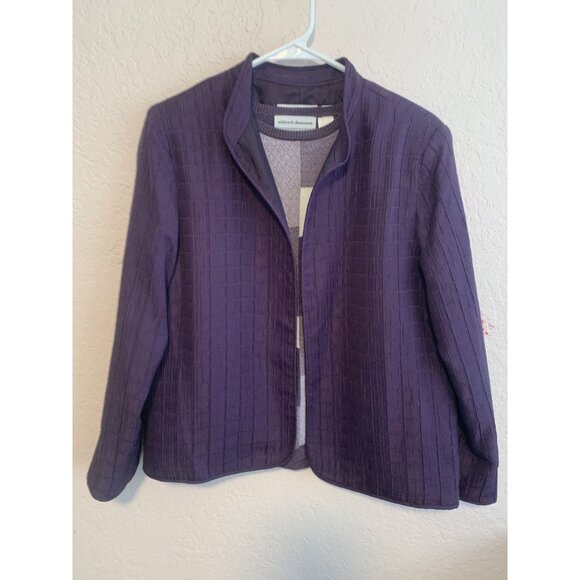 Alfred Dunner Size 12P Jacket & Sweater Set Purple Business Mature Woman - Picture 1 of 8